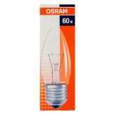 Лампа накаливания свеча STANDART B35 CL 60W 230V E27 d35x100mm прозрачная Philips