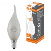 Лампа накаливания TDM свеча на ветру матовая 40 Вт-230 В-Е14