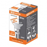 Лампа накаливания зеркальная TDM R39 30Вт 230В Е14