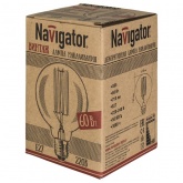 Ретро лампа Navigator 71 956 NI-V-G95-SC19-60-230-E27-CLG 60W 230V шар золотая прозрачная