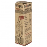 Ретро лампа Navigator 71 952 NI-V-FC-C-40-230-E14-CLG 40W 230V свеча на ветру золотая прозрачная