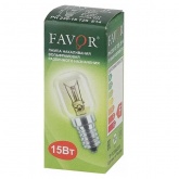 Лампа для холодильников и швейных машин Favor T25 15W 230V E14 прозрачная