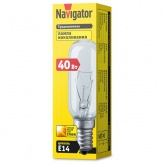 Лампа для кухонных вытяжек Navigator 61 206 NI-T25L-40-230-E14-CL 40W 230V прозрачная