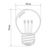 Лампа накаливания Neon-Night 10Вт E27 красная колба