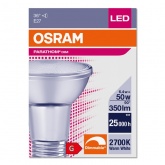 Лампа светодиодная LED PARATHOM PAR20 (50W) 6.4W927 2700K 220V E27 36° DIM 350Lm Osram