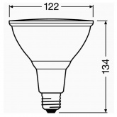 Лампа светодиодная LED PARATH PAR38 120 12,5W 2700K 30° E27 1035lm Osram