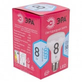 Лампа светодиодная ЭРА RED LINE LED R63 8W 840 4000K 230V E27 рефлектор белый свет