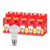 Лампа светодиодная ЭРА RED LINE LED R63 8W 827 2700K 230V E27 рефлектор теплый свет