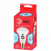 Лампа светодиодная ЭРА RED LINE LED R50 6W 840 4000K 230V E14 рефлектор белый свет