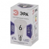 Лампа светодиодная ЭРА STD LED R50 6W 860 6500K 230V E14 рефлектор холодный свет