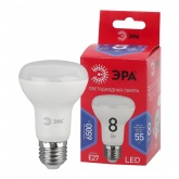 Лампа светодиодная ЭРА RED LINE LED R63 8W 865 6500K 230V E27 рефлектор холодный свет