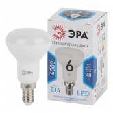 Лампа светодиодная ЭРА STD LED R50 6W 840 4000K 230V E14 рефлектор белый свет