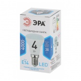Лампа светодиодная ЭРА STD LED R39 4W 840 4000K 230V E14 рефлектор белый свет