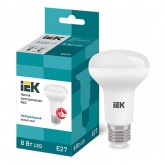 Лампа светодиодная ИЭК ECO R63 8W 4000K 230V E27 ИЭК рефлектор белый свет