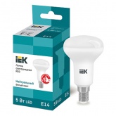 Лампа светодиодная ИЭК ECO R50 5W 4000K 230V E14 ИЭК рефлектор белый свет