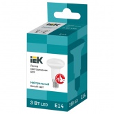 Лампа светодиодная ИЭК ECO R39 3W 4000K 230V E14 ИЭК рефлектор белый свет