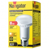 Лампа светодиодная Navigator 94 260 NLL-R63-8-230-2.7K-E27 8W 2700K 230V 600Lm теплый свет