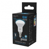 Лампа Gauss LED R50 6W 6500K 220V Е14 530lm