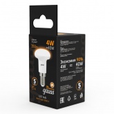Лампа светодиодная Gauss LED R39 4W 2700K 220V E14 350Lm теплый свет