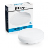 Лампа светодиодная таблетка Feron LB-451 7W 6400K 220V GX53 дневной свет