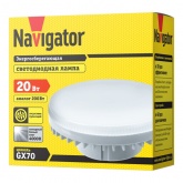 Лампа светодиодная таблетка Navigator 61 472 NLL-GX70-20-230-4K 20W 4000K 220V холодный свет