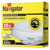Лампа светодиодная таблетка Navigator 61 632 NLL-GX53-10-230-4K-DIMM 10W 4000K 220V холодный свет