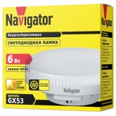Лампа светодиодная таблетка Navigator 94 249 NLL-GX53-6-230-2.7K 6W 2700K 220V теплый свет