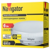 Лампа светодиодная таблетка Navigator 94 248 NLL-GX53-6-230-4K 6W 4000K 220V холодный свет