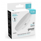 Лампа Gauss Basic GX53 12,5W 850lm 4100K LED 220V
