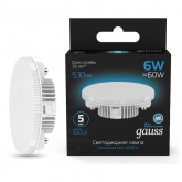 Лампа Gauss GX53 6W 530lm 6500K LED 220V