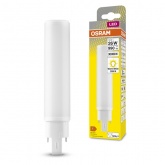 Лампа компактная светодиодная DULUX D/E 26 LED 10W/830 3000K G24q-3 (ЭПРА-220V) Osram