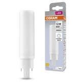 Лампа компактная светодиодная Osram DULUX D/E 13 LED 6W/840 4000K G24q-1 (ЭПРА-220V)