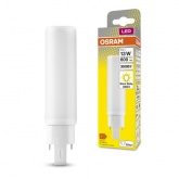 Лампа компактная светодиодная Osram DULUX D/E 13 LED 6W/830 3000K G24q-1 (ЭПРА-220V)