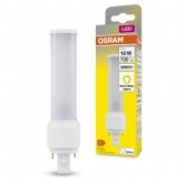 Лампа компактная светодиодная Osram DULUX D 18 LED 7W/830 3000K 220V EM G24D-2 (ЭмПРА-220V)