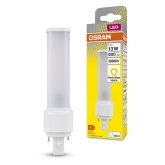 Лампа компактная светодиодная DULUX D 13 LED 6W/830 3000K 220V EM G24D-1 (ЭмПРА-220V) Osram