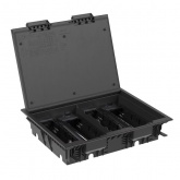 Лючок напольный DKC c изменяемой глубиной, 24 модуля