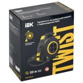 Катушка ИЭК Twist УК20 4местная 2P+PE/20м 3х1,5мм2 автосмотка
