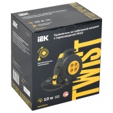 Катушка ИЭК Twist УК10 4местная 2P+PE/10м 3х1,5мм2 автосмотка