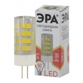 Лампа светодиодная ЭРА LED JC-5W-220V-CER-827-G4 керамика теплый свет