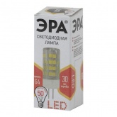 Лампа светодиодная ЭРА LED JC-5W-220V-CER-827-G4 керамика теплый свет