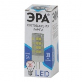 Лампа светодиодная ЭРА LED JC-3,5W-220V-CER-840-G4 керамика холодный свет