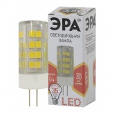 Лампа светодиодная ЭРА LED JC-3,5W-220V-CER-827-G4 керамика теплый свет