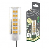 Лампа светодиодная TDM 7W 220V 3000K G4 SMD 18,5x57mm тепло-белый свет