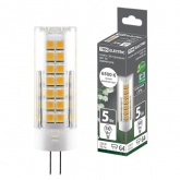 Лампа светодиодная TDM 5W 220V 6500K G4 SMD 16x55mm дневной свет