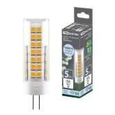 Лампа светодиодная TDM 5W 220V 4000K G4 SMD 16x55mm холодный свет