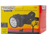 Фонарь налобный Трофи TG9 аккумуляторный 4V 0.9Ah, 9LED, ЗУ 220V