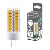 Лампа светодиодная TDM 3W 220V 6500K G4 SMD 16x43mm дневной свет