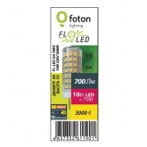 Лампа светодиодная Foton FL-LED G4-SMD 10W 3000K 220V G4 700Lm 20x71mm тепло-белый свет
