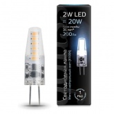Лампа светодиодная Gauss Black 2W 4100K 220V G4 200Lm силикон холодный свет