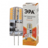 Лампа светодиодная ЭРА LED-JC-2,5W-12V-SLC-827-G4 силикон теплый свет 235873